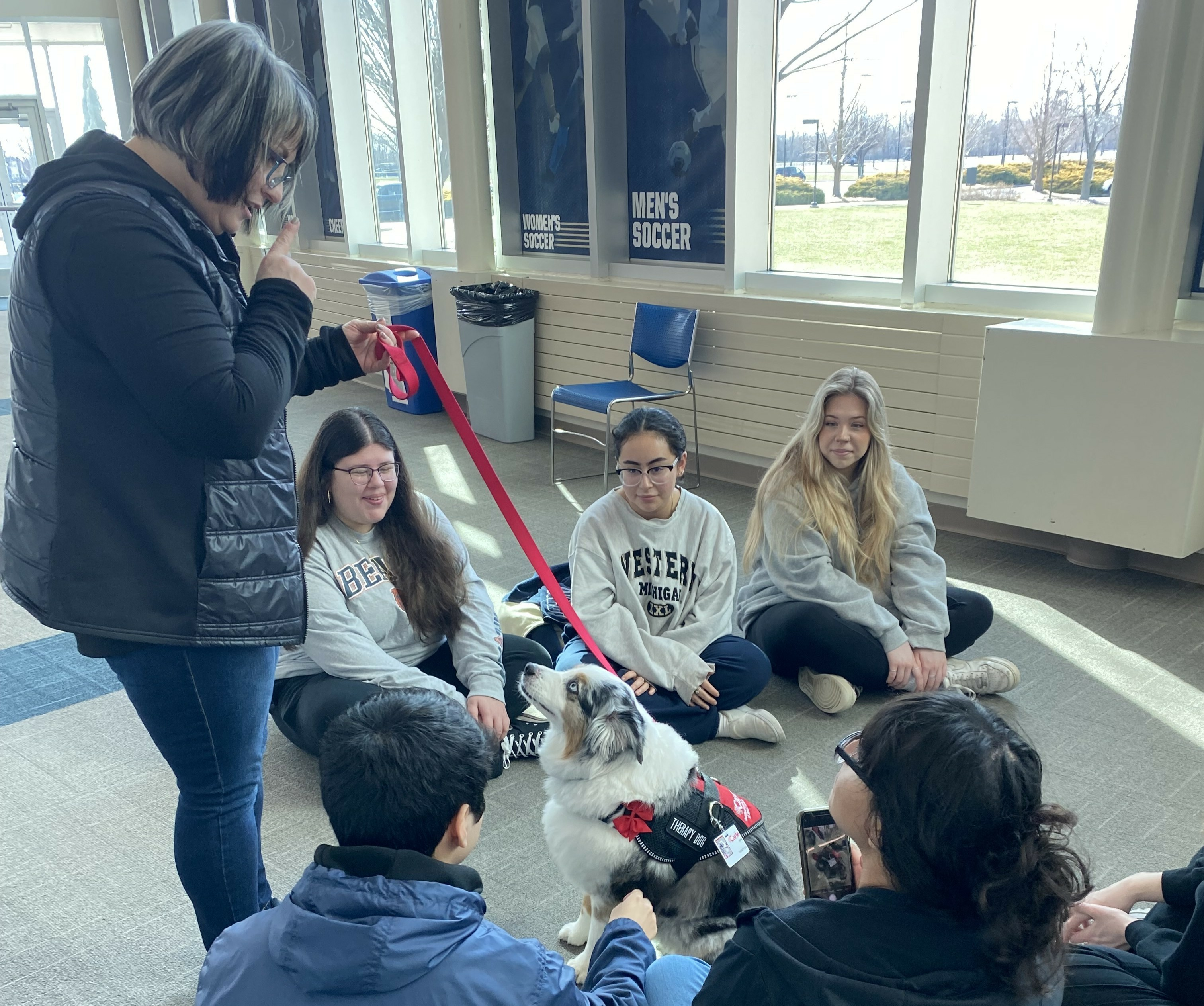Psychology Club service dog event