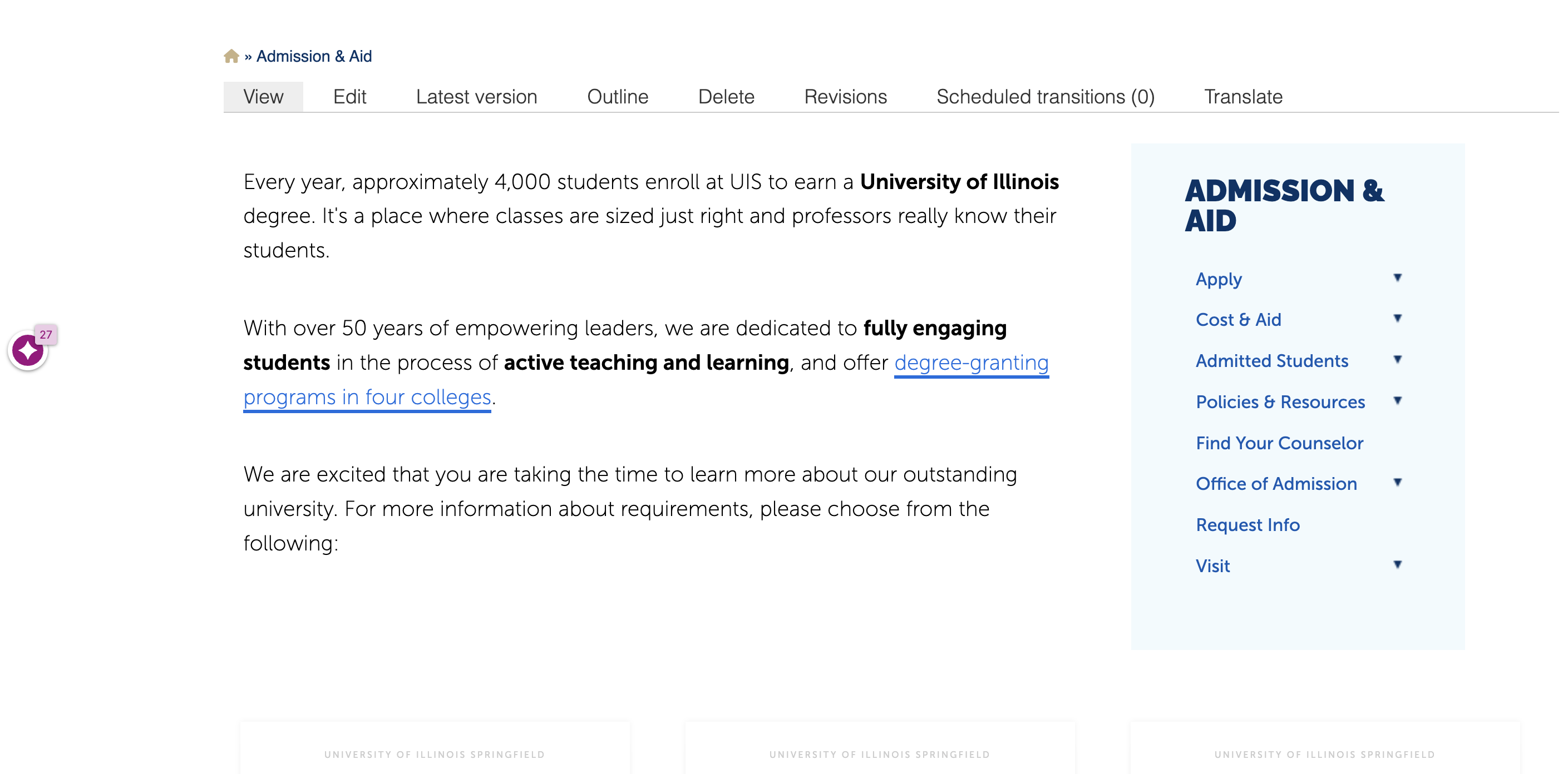 siteimprove icon screenshot