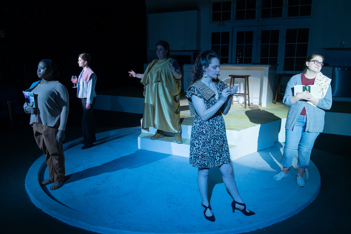 the cast of Hurricane Diane in a scene