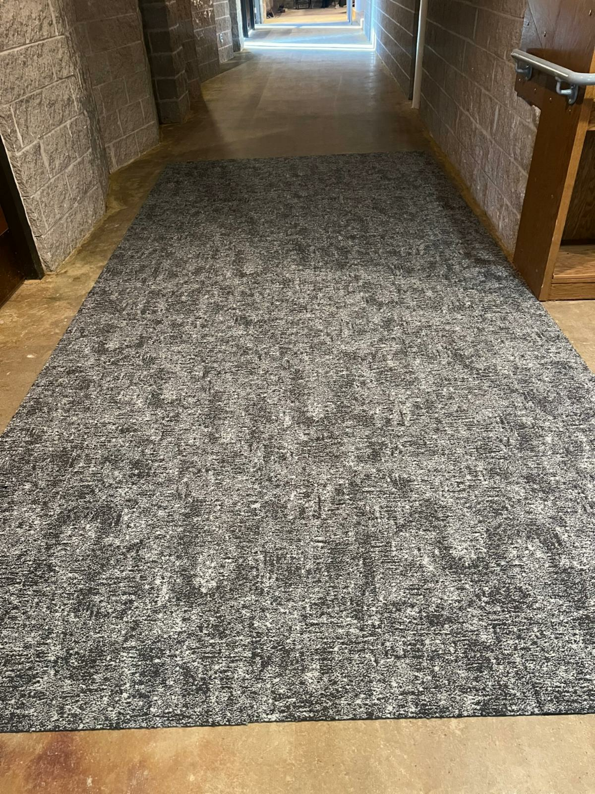 New carpet sample for Sangamon Auditorium