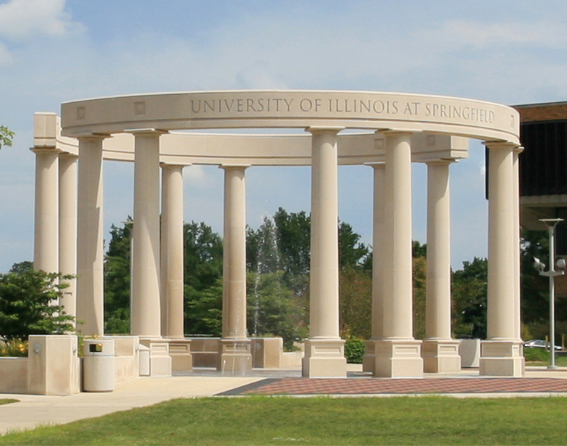 A large structure of stone pillars.