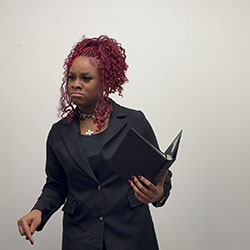 Rain Coleman at a Speech and Debate team event