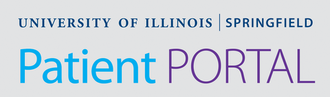 University of Illinois Springfield Patient Portal graphic.
