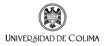 University of Colima logo. A black eagle with a coat of arms
