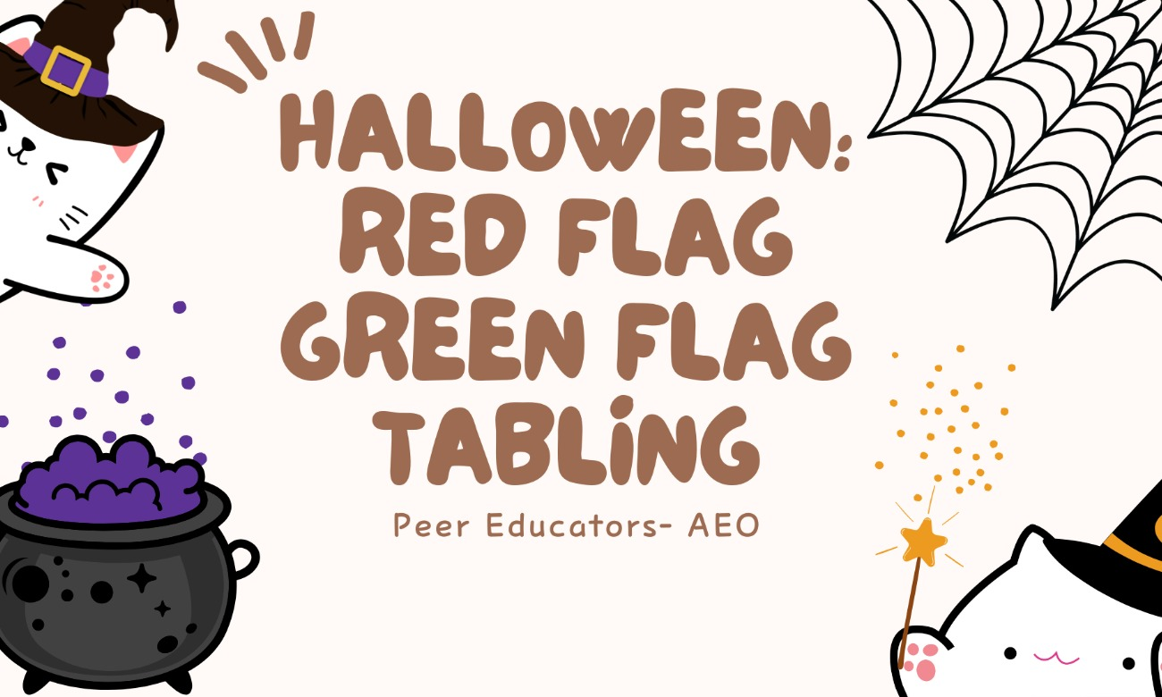 Halloween: Red Flag Green Flag tabling