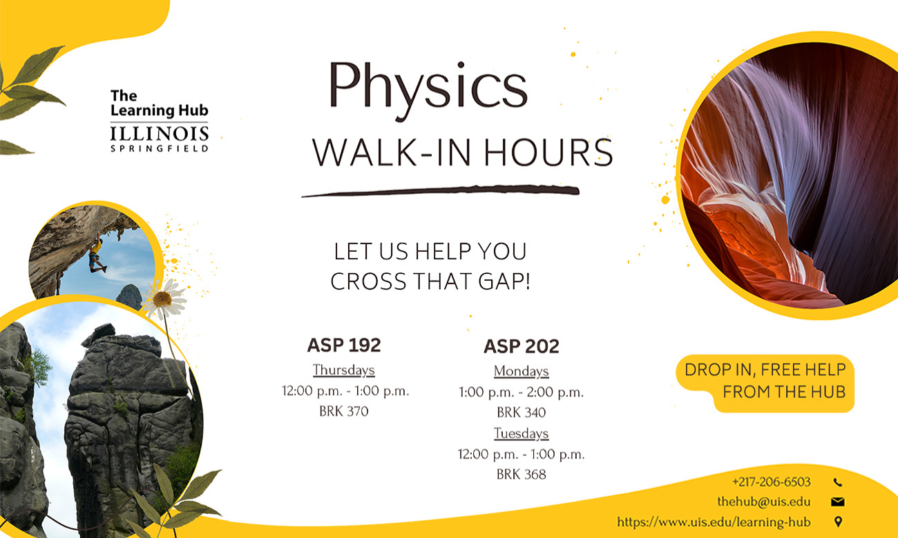 University Physics (ASP 202) Walk-In Tutoring