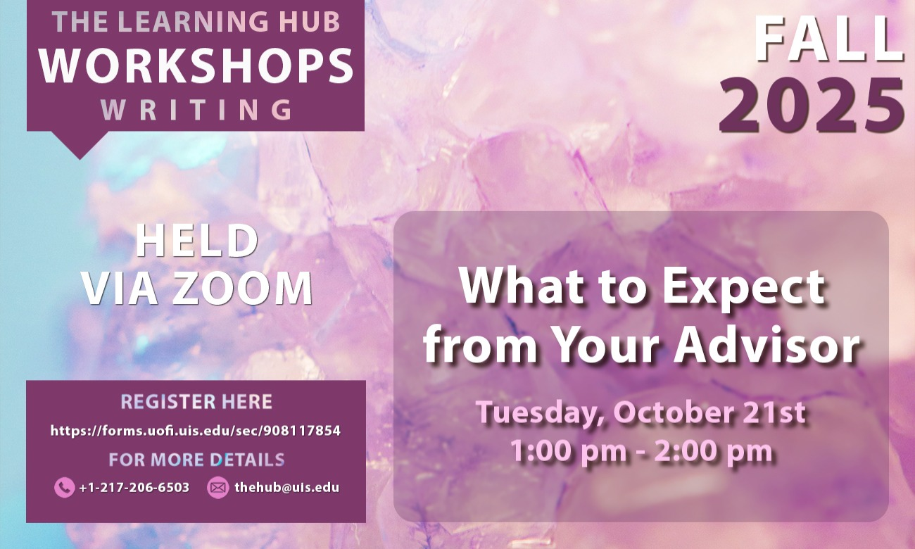 Academic Skills Workshop: What to Expect from Your Advisor