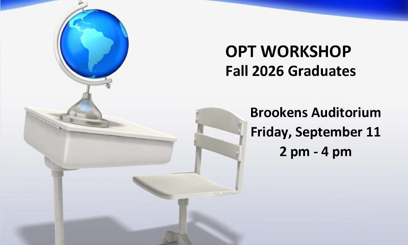 OPT Workshop for Fall 2026 graduates