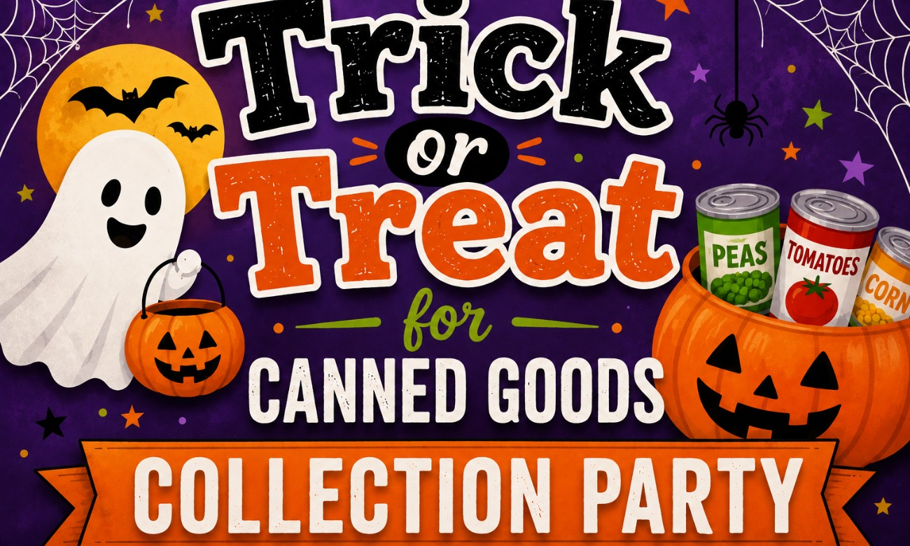 Trick or Treat for Canned Goods Collection Party