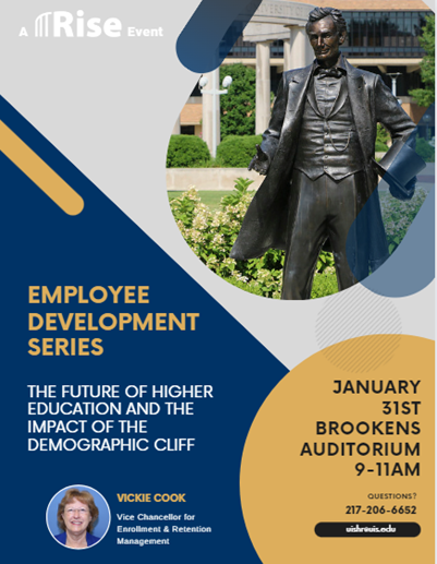 Employee Development Series Flyer - The Future of Higher Education and the Impact of the Demographic Cliff