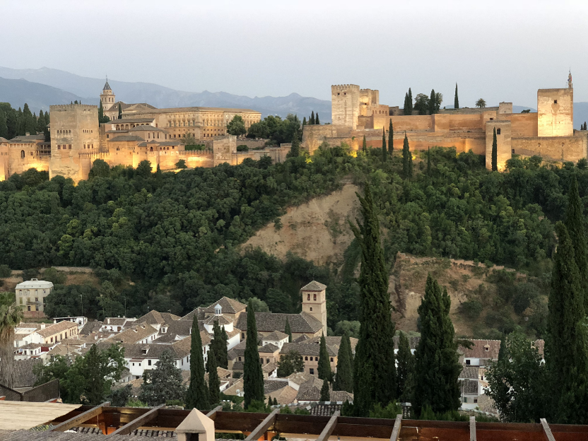 photo overlooking the countryside outside of Granada