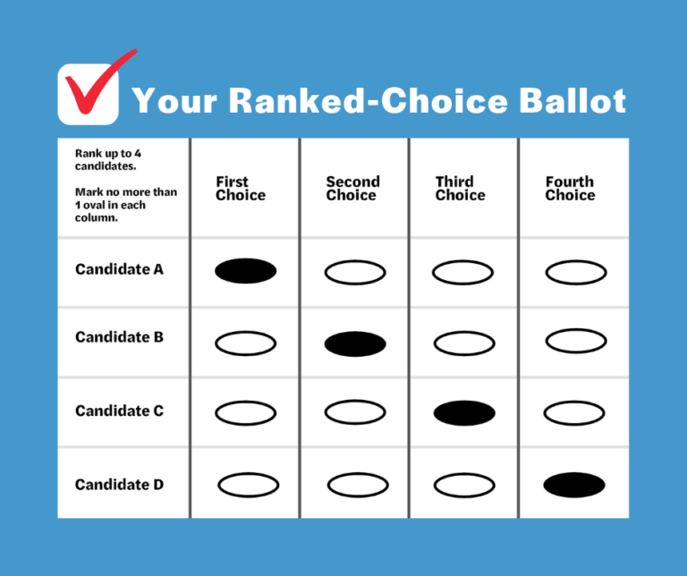 Your ranked-choice ballot