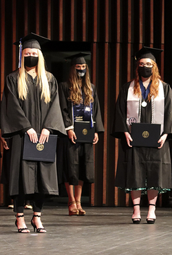 2021 Graduates on stage