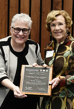 Chancellor Karen Whitney & Karen Hasara