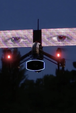 Art featuring drone and eyes