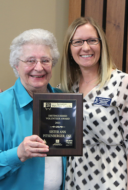 Sister Ann Pitsenberger and Jill Hawkings