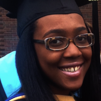 India Walker on her graduation day