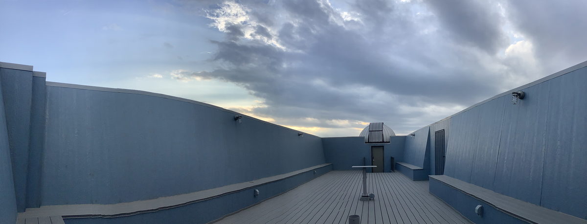 The astronomy observatory at UIS has a new deck.