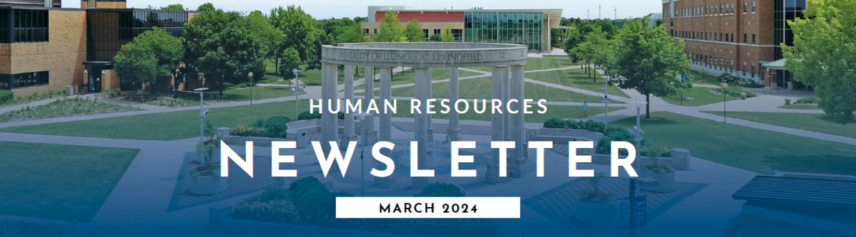 UIS Human Resources Newsletter March Header
