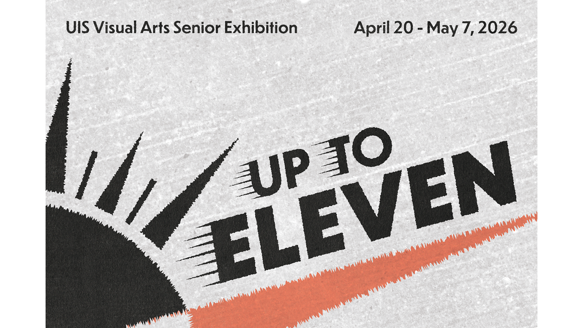 Graphic with a rising sun and diagonal red stripe; text reads "Up to Eleven."