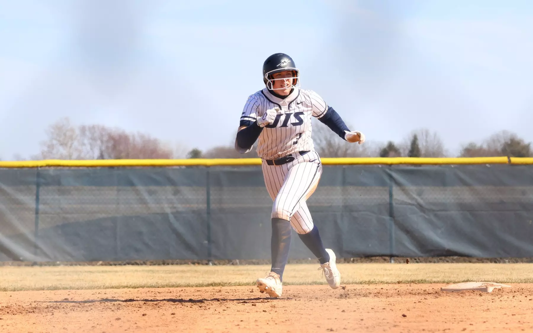 Ella Brinkley running the bases