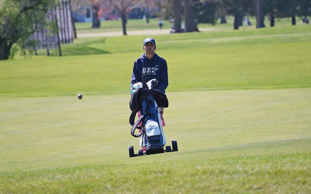 Ira Joshi walking on golf course
