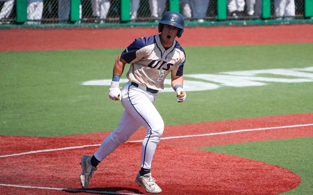 Kody Morton playing baseball
