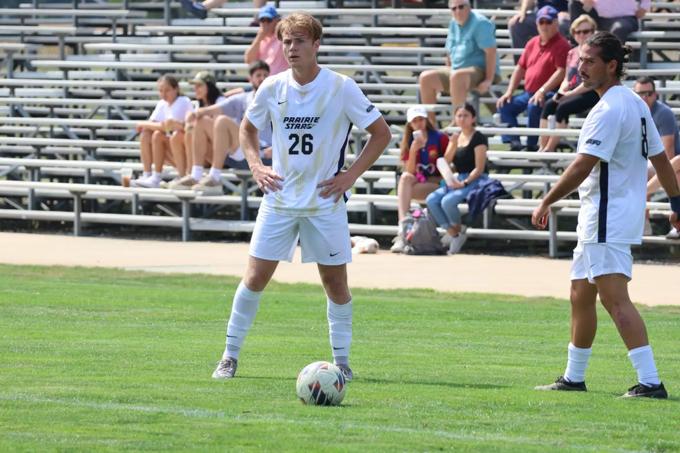 Joey Fitzgerald and Furkan Yalcin preparing to take a free kick 