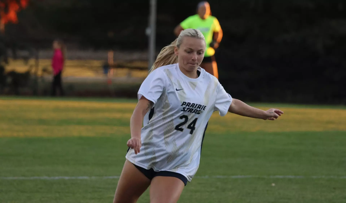 Maggie Joos playing soccer