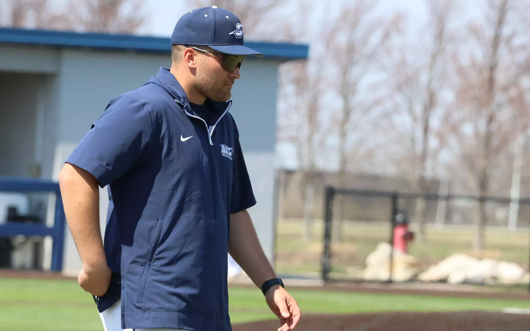 Will Oberg coaching UIS baseball