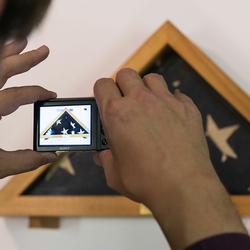 framed american flag