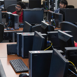 students in computer lab