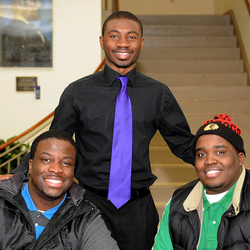 students at table