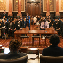 students at capital building