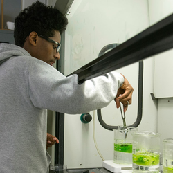students in lab