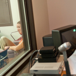 professor observing class exercise