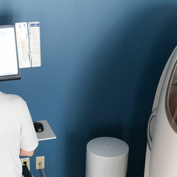 student in bod pod