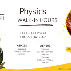 University Physics (ASP 202) Walk-In Tutoring