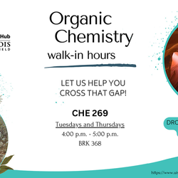 Organic Chemistry Walk-In Tutoring