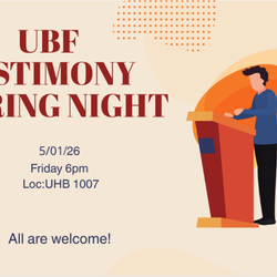 UBF Testimony Sharing Night