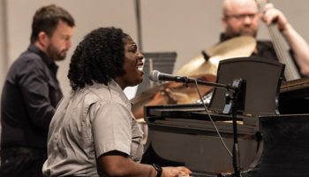 Jazz ensemble playing