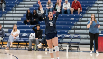 Tuana Yuce #13. Volleyball vs. Upper Iowa University Friday, November 7, 2025.