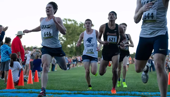 Danny Giacomini at the finish line