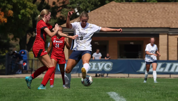 Rachel Riney playing soccer