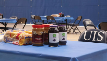 Photo of food supplies for PBJ Springfield event