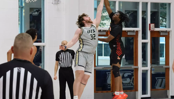 Isaiah Esker blocks shot