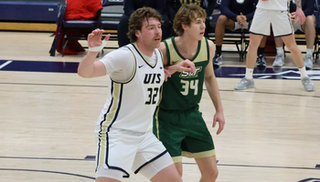 Isaiah Esker playing basketball