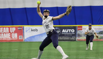 Calista Stahlhut pitching