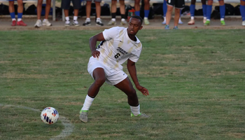 Leul Mehari playing soccer