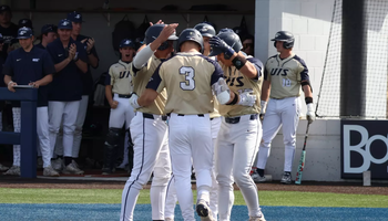 Kaden Griffitts celebrates grand slam with teammates